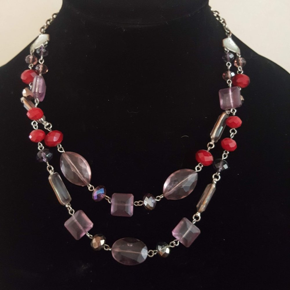 Necklace and 2 sets earrings